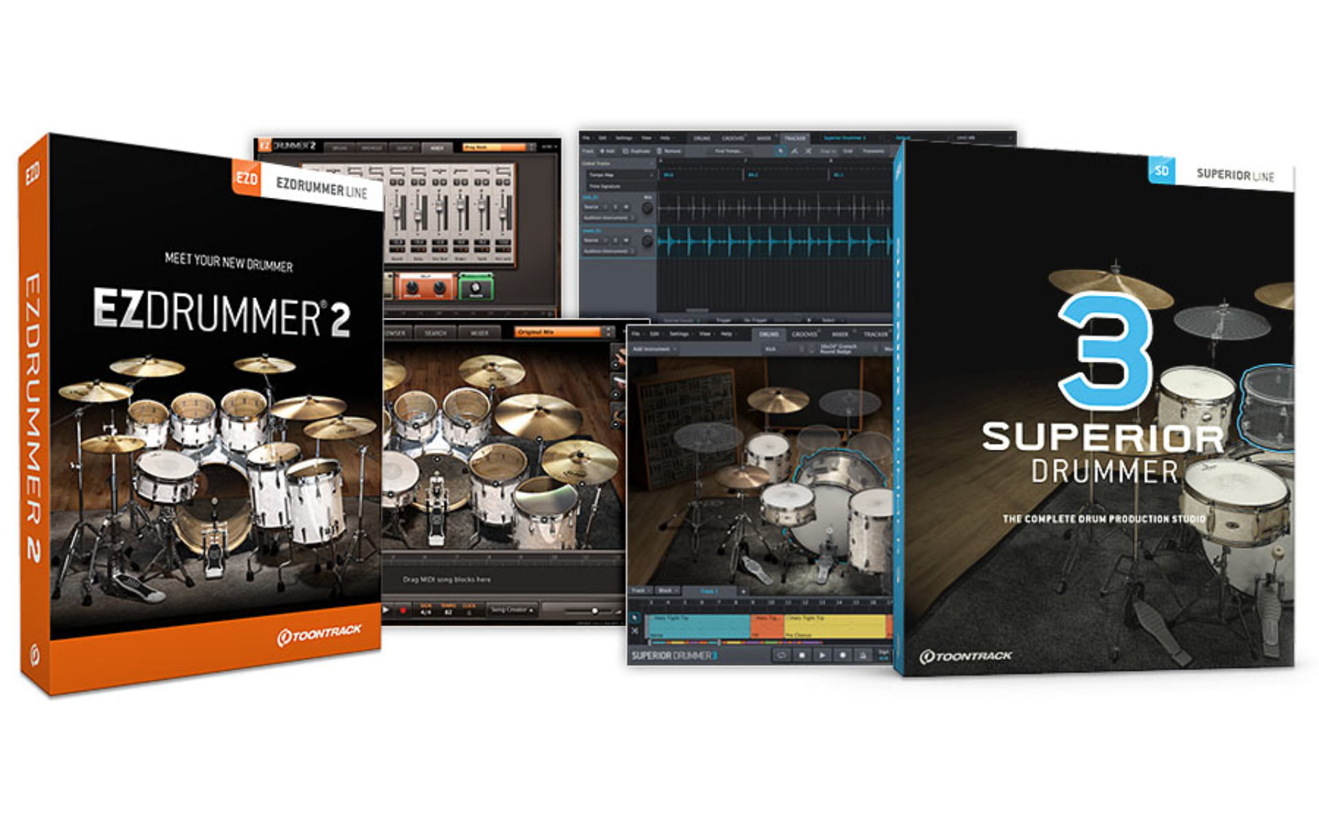 ezdrummer vs superior drummer vs addictive drums