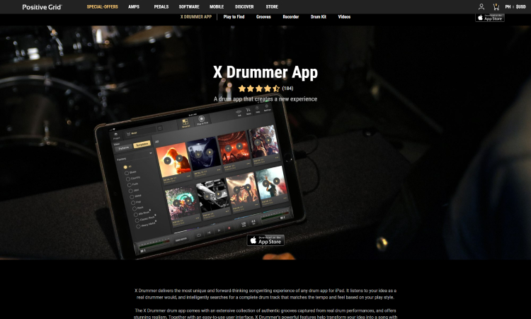 XDrummer - 10 Best Drumming Apps - Free and Paid